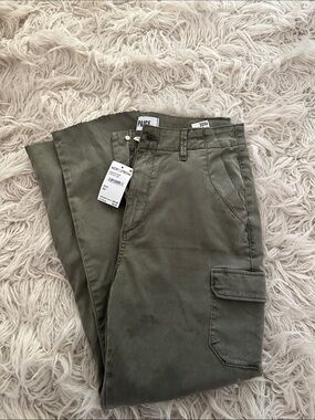 PAIGE Women’s Olive Cargo Trousers